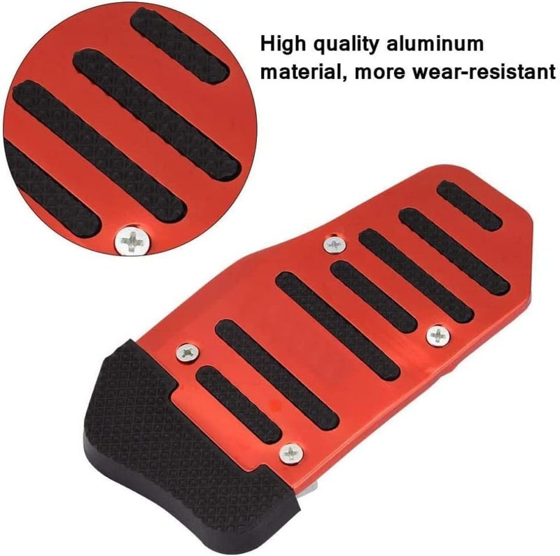 woobles Accelerator Pad Cover Red Pedal Covers Automatic Car Pedal Covers Universal Accelerator Pedal Cover Non-Slip Brake Pedal Cover for Automatic Vehicles at Car Foot Pedals Pads (Red) - Image 2